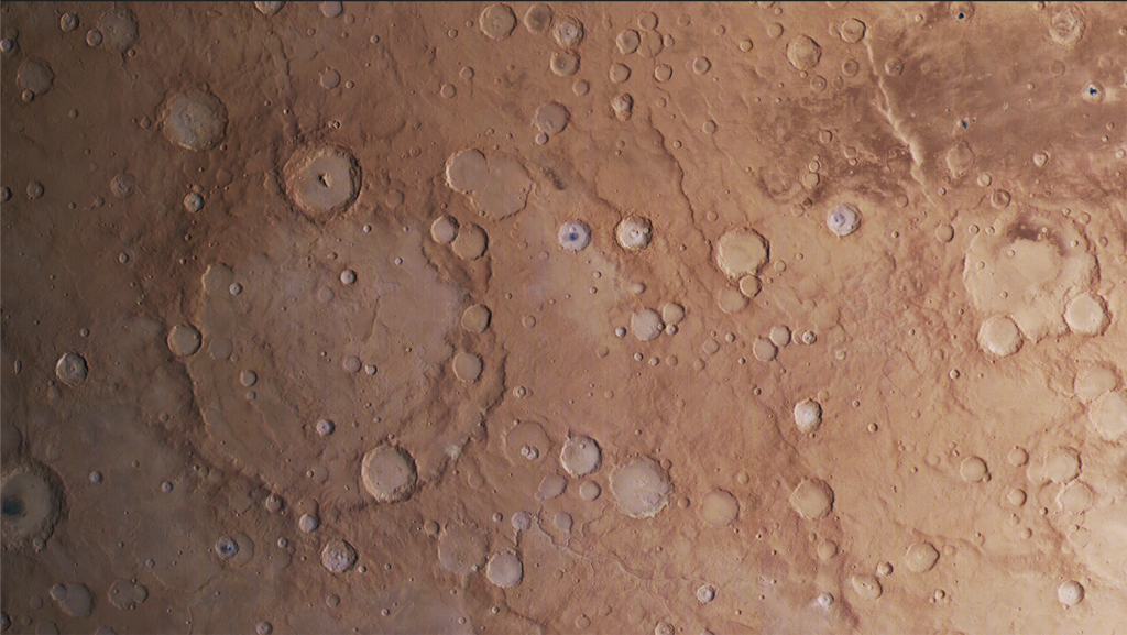 Mars Express view of craters