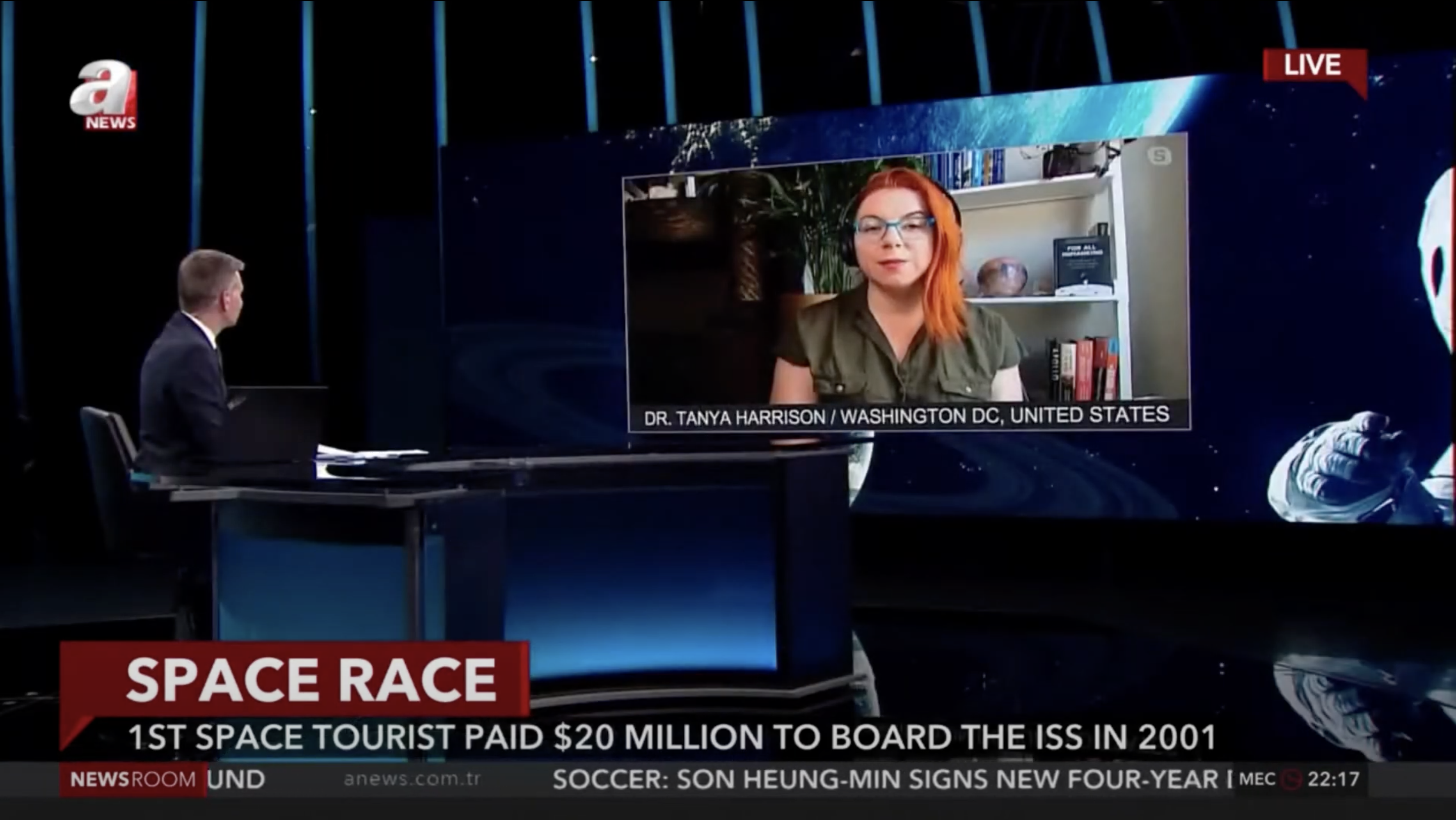 Tanya on A News Turkey talking about space billionaires